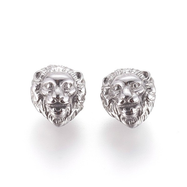 PandaHall 304 Stainless Steel Beads, Lion Head, Stainless Steel Color, 13x11x9.5mm, Hole: 3mm 304 Stainless Steel Lion
PandaHall 304 Stainless Steel Beads, Lion Head, Stainless Steel Color, 13x11x9.5mm, Hole: 3mm 304 Stainless Steel Lion