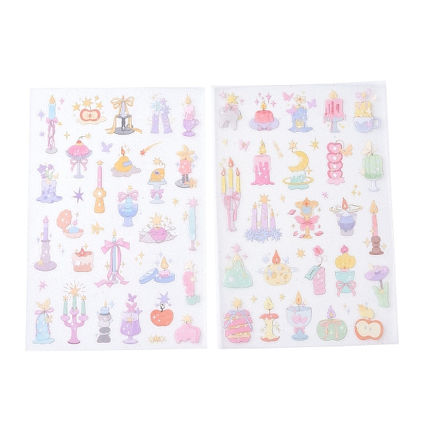 PandaHall 2Pcs 2 Styles PET Self-Adhesive Stickers, for Party Decorative Presents, 218x125x0.8mm, Sticker: 7~52x7~27mm, 1pc/style PET Others
PandaHall 2Pcs 2 Styles PET Self-Adhesive Stickers, for Party Decorative Presents, 218x125x0.8mm, Sticker: 7~52x7~27mm, 1pc/style PET Others