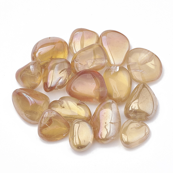 PandaHall Vacuum Plating Natural Quartz Crystal Beads, Tumbled Stone, No Hole/Undrilled, Nuggets, Wheat, 15~35x9~25x6~25mm, about..., Orange
PandaHall Vacuum Plating Natural Quartz Crystal Beads, Tumbled Stone, No Hole/Undrilled, Nuggets, Wheat, 15~35x9~25x6~25mm, about..., Orange