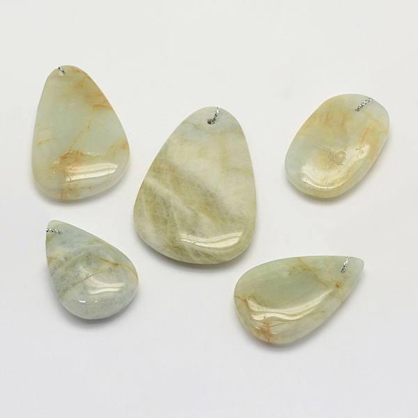 PandaHall Natural Aquamarine Pendants, Mixed Shapes, 30~66x18~52x3~14mm, Hole: 2mm Aquamarine Mixed Shapes Green
PandaHall Natural Aquamarine Pendants, Mixed Shapes, 30~66x18~52x3~14mm, Hole: 2mm Aquamarine Mixed Shapes Green