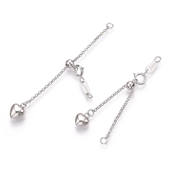 PandaHall 925 Sterling Silver Chain Extender, with S925 Stamp, with Clasps & Curb Chains, Real Platinum Plated, 60mm, Links: 53x1x0.5mm;...
PandaHall 925 Sterling Silver Chain Extender, with S925 Stamp, with Clasps & Curb Chains, Real Platinum Plated, 60mm, Links: 53x1x0.5mm;...