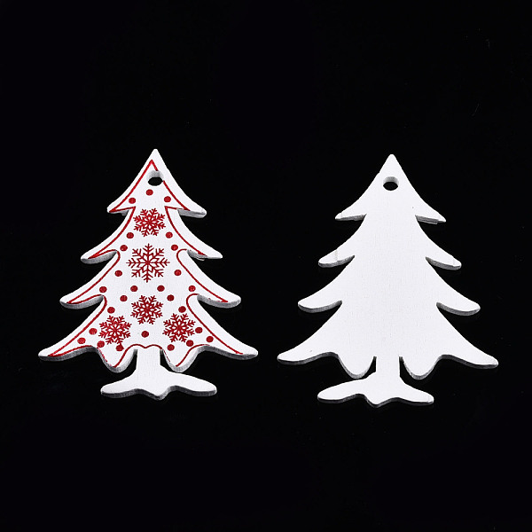 PandaHall Christmas Spray Painted Wood Big Pendants, with Single-Sided Printed, Christmas Tree Charm with Snowflake Pattern, White...
PandaHall Christmas Spray Painted Wood Big Pendants, with Single-Sided Printed, Christmas Tree Charm with Snowflake Pattern, White...