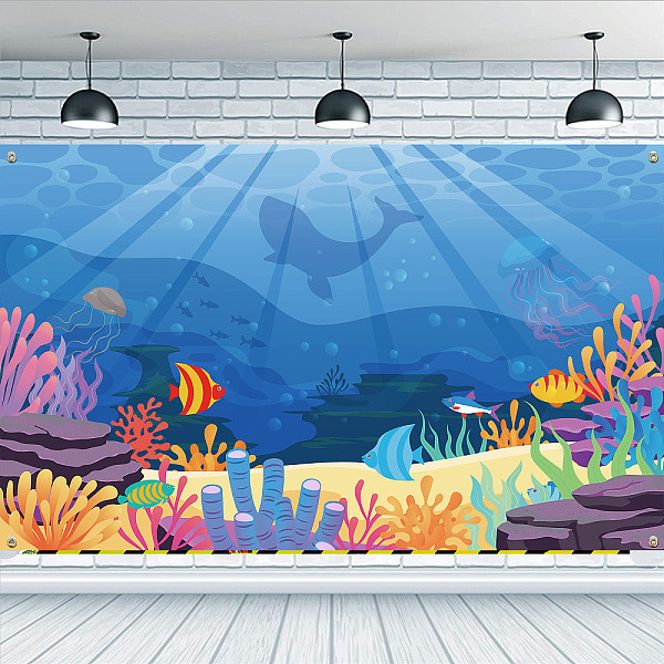 PandaHall FINGERINSPIRE Under The Sea Backdrop 185x100cm Colorful Reefs and Algae Hanging Banner Party Decoration Underwater Ocean World...
PandaHall FINGERINSPIRE Under The Sea Backdrop 185x100cm Colorful Reefs and Algae Hanging Banner Party Decoration Underwater Ocean World...