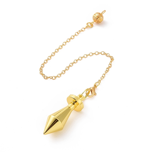 PandaHall Brass Dowsing Pendulum Big Pointed Pendants, with Lobster Claw Clasps, Bicone, Cadmium Free & Lead Free, Golden, 232mm, Hole: 2mm...
PandaHall Brass Dowsing Pendulum Big Pointed Pendants, with Lobster Claw Clasps, Bicone, Cadmium Free & Lead Free, Golden, 232mm, Hole: 2mm...