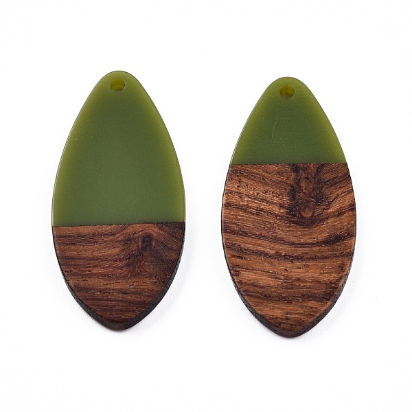 PandaHall Opaque Resin & Walnut Wood Pendants, Teardrop Shape Charm, Olive, 38x18x3mm, Hole: 2mm Resin+Wood Teardrop Green
PandaHall Opaque Resin & Walnut Wood Pendants, Teardrop Shape Charm, Olive, 38x18x3mm, Hole: 2mm Resin+Wood Teardrop Green