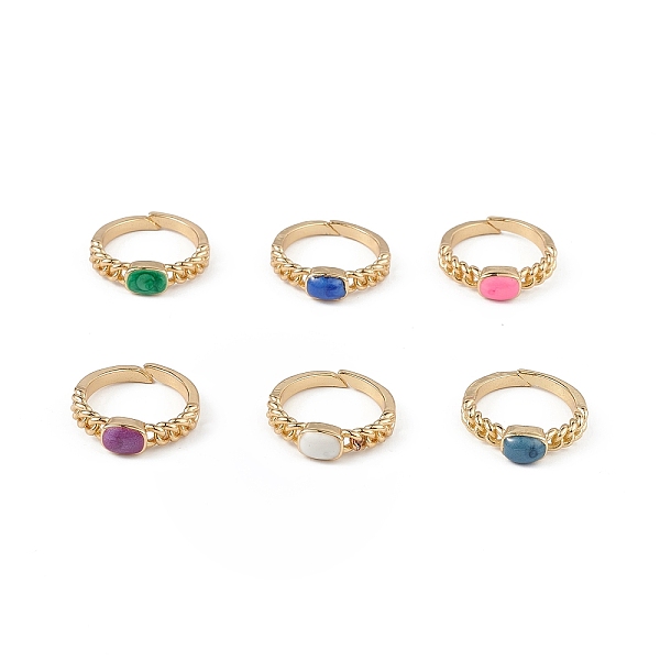 PandaHall Enamel Rectangle Open Cuff Ring, Real 18K Gold Plated Brass Jewelry for Women, Lead Free & Cadmium Free, Mixed Color, US Size 6..., Multicolor
PandaHall Enamel Rectangle Open Cuff Ring, Real 18K Gold Plated Brass Jewelry for Women, Lead Free & Cadmium Free, Mixed Color, US Size 6..., Multicolor
