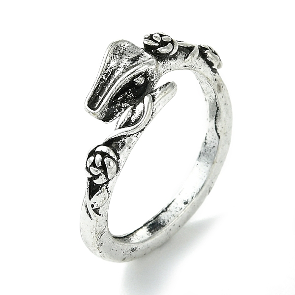 PandaHall Snake Alloy Open Cuff Rings, Lead Free & Cadmium Free, Antique Silver, 5mm, Inner Diameter: 18mm Alloy Snake
PandaHall Snake Alloy Open Cuff Rings, Lead Free & Cadmium Free, Antique Silver, 5mm, Inner Diameter: 18mm Alloy Snake