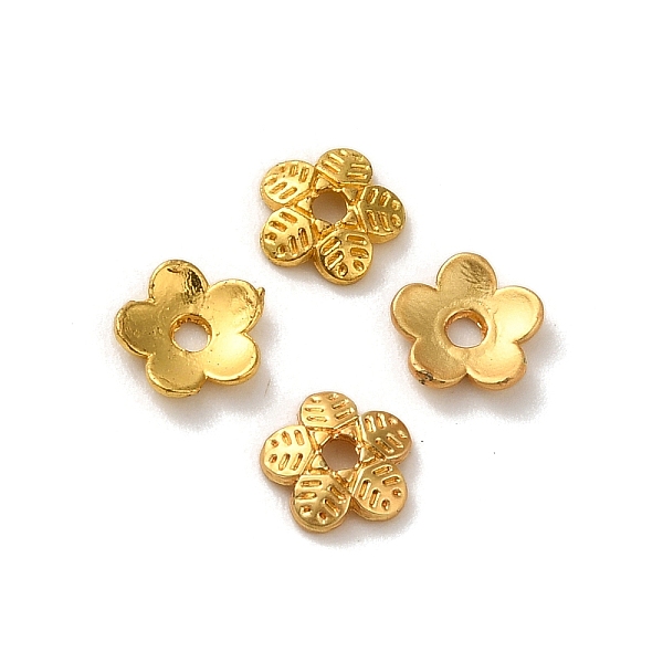 PandaHall Alloy Beads Caps, Lead Free & Cadmium Free, Multi-Petal Flower, Matte Gold Color, 6x1.5mm, Hole: 1.2mm Alloy
PandaHall Alloy Beads Caps, Lead Free & Cadmium Free, Multi-Petal Flower, Matte Gold Color, 6x1.5mm, Hole: 1.2mm Alloy