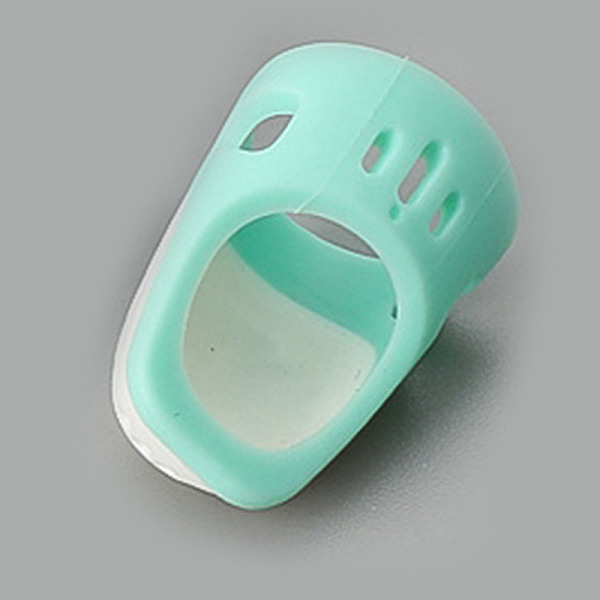 PandaHall Silicone Fingertip Protector, Thimble, Finger Pad Grips, Sewing Tools, Aquamarine, 30.6x18.5mm Silicone Green
PandaHall Silicone Fingertip Protector, Thimble, Finger Pad Grips, Sewing Tools, Aquamarine, 30.6x18.5mm Silicone Green
