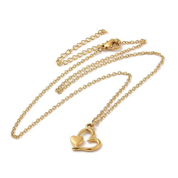 PandaHall 304 Stainless Steel Heart Pendant Necklaces for Women, Golden, 15.55 inch(39.5cm) 304 Stainless Steel Heart
PandaHall 304 Stainless Steel Heart Pendant Necklaces for Women, Golden, 15.55 inch(39.5cm) 304 Stainless Steel Heart
