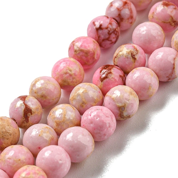 PandaHall Synthetic Imperial Jasper Dyed Beads Strands, Round, Pink, 4mm, Hole: 1mm, about 91pcs/strand, 14.88''~14.96"(37.8~38cm) Imperial...
PandaHall Synthetic Imperial Jasper Dyed Beads Strands, Round, Pink, 4mm, Hole: 1mm, about 91pcs/strand, 14.88''~14.96"(37.8~38cm) Imperial...