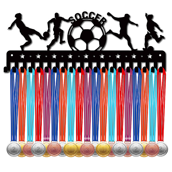 PandaHall CREATCABIN Soccer Medal Hangers Football Medal Holder Display Rack Sports Metal Hanging Awards Iron Mount Decor With 20 Hooks for..., Black
PandaHall CREATCABIN Soccer Medal Hangers Football Medal Holder Display Rack Sports Metal Hanging Awards Iron Mount Decor With 20 Hooks for..., Black