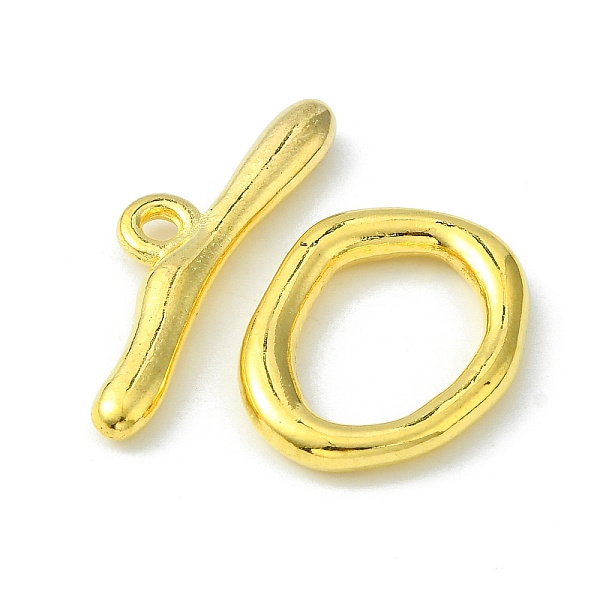 PandaHall Alloy Toggle Clasps, Cadmium Free & Nickel Free & Lead Free, Golden, Size: Oval: about 16mm wide, 21mm long, 3mm thick, Bar: about...
PandaHall Alloy Toggle Clasps, Cadmium Free & Nickel Free & Lead Free, Golden, Size: Oval: about 16mm wide, 21mm long, 3mm thick, Bar: about...