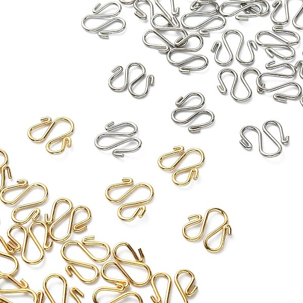 PandaHall 50Pcs 2 Colors 304 Stainless Steel Hook Clasps, M Clasps, Golden & Stainless Steel Color, 13x12x1mm, 25pcs/color 304 Stainless...
PandaHall 50Pcs 2 Colors 304 Stainless Steel Hook Clasps, M Clasps, Golden & Stainless Steel Color, 13x12x1mm, 25pcs/color 304 Stainless...
