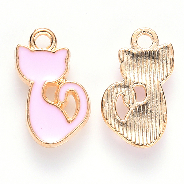 PandaHall Alloy Enamel Charms, Cat Shape, Light Gold, Pink, 15x8x1.5mm, Hole: 1.6mm Alloy+Enamel Cat Shape Pink
PandaHall Alloy Enamel Charms, Cat Shape, Light Gold, Pink, 15x8x1.5mm, Hole: 1.6mm Alloy+Enamel Cat Shape Pink