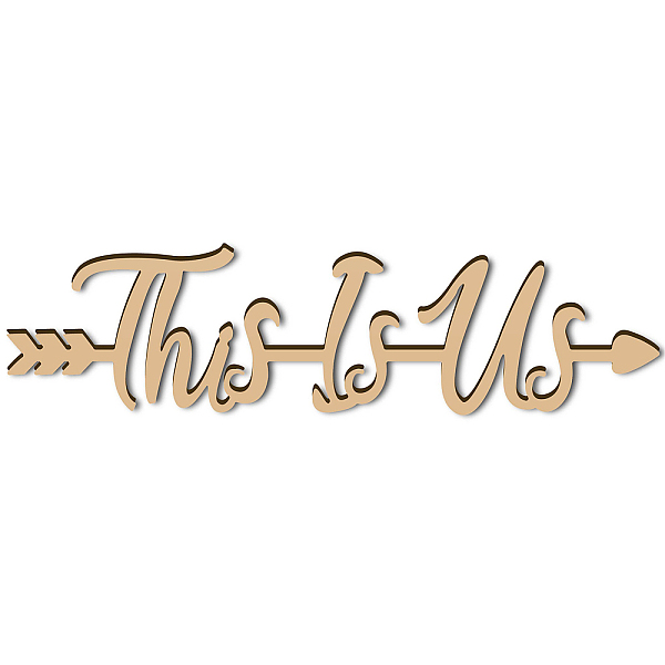 PandaHall Laser Cut Wooden Wall Sculpture, Torus Wall Art, Home Decor Meditation Symbol, Word This Is Us, BurlyWood, 7x28cm Wood Word Orange
PandaHall Laser Cut Wooden Wall Sculpture, Torus Wall Art, Home Decor Meditation Symbol, Word This Is Us, BurlyWood, 7x28cm Wood Word Orange