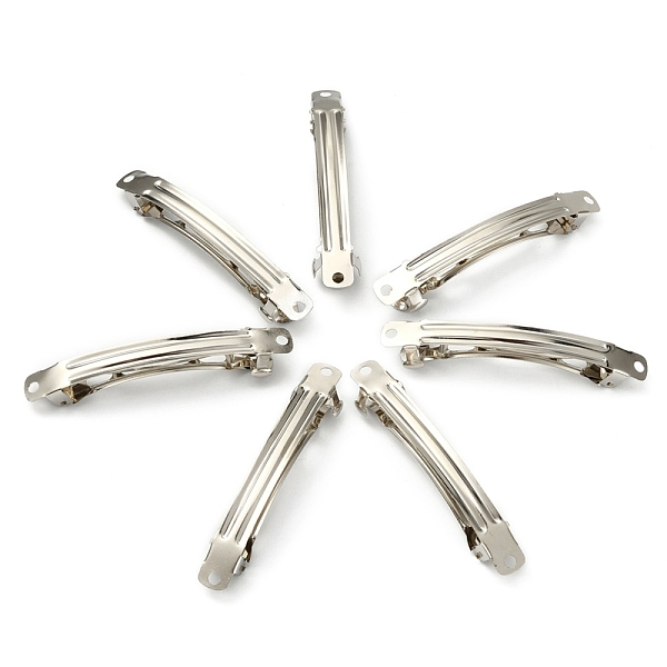 PandaHall Iron Hair Barrette Findings, French Hair Clip Findings, Platinum, 68x8x6.5mm, Hole: 2mm Iron
PandaHall Iron Hair Barrette Findings, French Hair Clip Findings, Platinum, 68x8x6.5mm, Hole: 2mm Iron