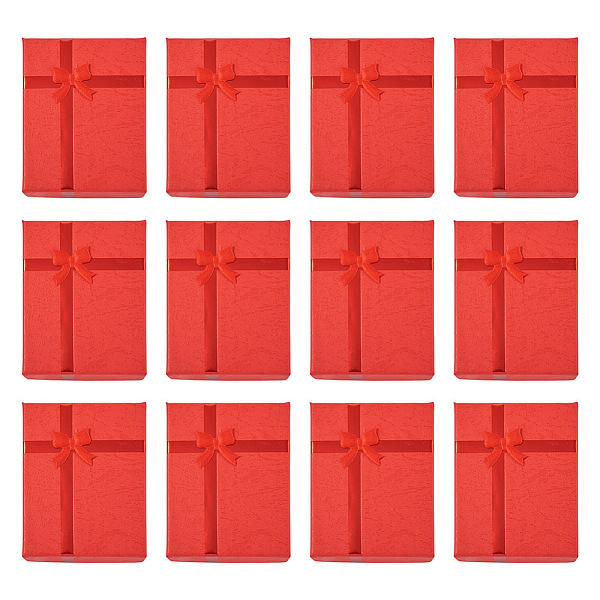 PandaHall Cardboard Jewelry Set Box, for Necklace, Ring, Earring Packaging, with Bowknot Ribbon Outside and White Sponge Inside, Rectangle..., Pink
PandaHall Cardboard Jewelry Set Box, for Necklace, Ring, Earring Packaging, with Bowknot Ribbon Outside and White Sponge Inside, Rectangle..., Pink