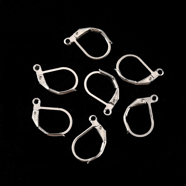 PandaHall Iron Leverback Earring Findings, with Horizontal Loop, Stainless Steel Color, 13x13x2mm, Hole: 1.2mm, Pin: 0.8mm Iron
PandaHall Iron Leverback Earring Findings, with Horizontal Loop, Stainless Steel Color, 13x13x2mm, Hole: 1.2mm, Pin: 0.8mm Iron