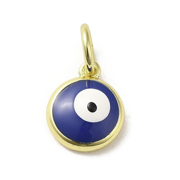 PandaHall Brass Enamel Charms, with Jump Ring, Real 18K Gold Plated, Flat Round with Evil Eye Charm, Midnight Blue, 11x9x3.5mm, Hole: 3.6mm...
PandaHall Brass Enamel Charms, with Jump Ring, Real 18K Gold Plated, Flat Round with Evil Eye Charm, Midnight Blue, 11x9x3.5mm, Hole: 3.6mm...