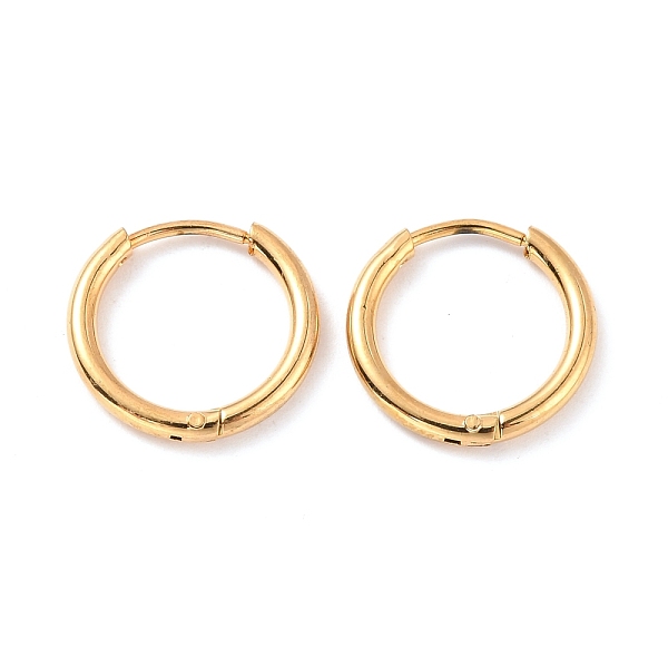 PandaHall Vacuum Plating 304 Stainless Steel Huggie Hoop Earrings for Women, Golden, 14 Gauge, 13x1.6mm, Pin: 0.7mm 304 Stainless Steel Ring
PandaHall Vacuum Plating 304 Stainless Steel Huggie Hoop Earrings for Women, Golden, 14 Gauge, 13x1.6mm, Pin: 0.7mm 304 Stainless Steel Ring