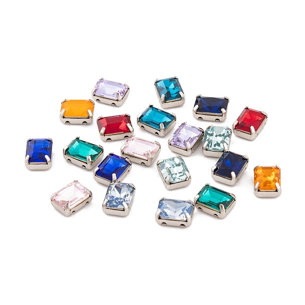 PandaHall Sew on Rhinestone, K9 Glass Rhinestone, Platinum Tone Brass Prong Settings, Garments Accessories, Faceted, Rectangle, Mixed Color..., Multicolor
PandaHall Sew on Rhinestone, K9 Glass Rhinestone, Platinum Tone Brass Prong Settings, Garments Accessories, Faceted, Rectangle, Mixed Color..., Multicolor