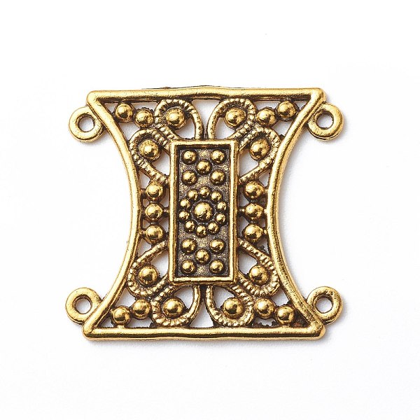 PandaHall Tibetan Style Zinc Alloy Chandelier Components Links, Rectangle, Antique Golden, 29x32x2mm Alloy Rectangle
PandaHall Tibetan Style Zinc Alloy Chandelier Components Links, Rectangle, Antique Golden, 29x32x2mm Alloy Rectangle