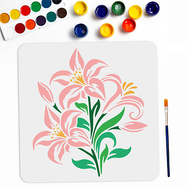 PandaHall Lily Stencil 11.8×11.8inch Large Flower Stencils for Painting with Paint Brush Reusable Spring Summer Flower Template for Canvas...
PandaHall Lily Stencil 11.8×11.8inch Large Flower Stencils for Painting with Paint Brush Reusable Spring Summer Flower Template for Canvas...