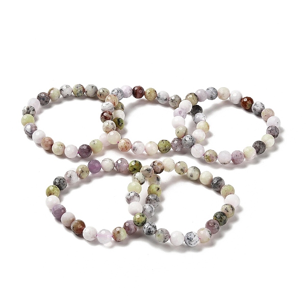 PandaHall Natural African Opal Beaded Stretch Bracelets, Faceted Round, Inner Diameter: 2~2-1/8 inch(5.1~5.3cm) African Opal Round
PandaHall Natural African Opal Beaded Stretch Bracelets, Faceted Round, Inner Diameter: 2~2-1/8 inch(5.1~5.3cm) African Opal Round
