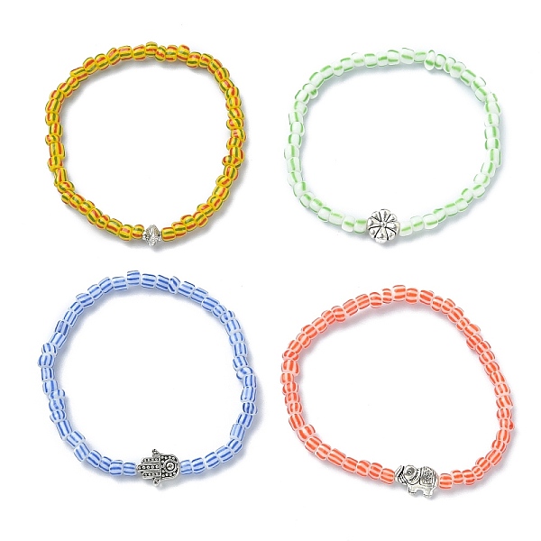 PandaHall Glass Seed & Alloy Beaded Stretch Bracelets, Mixed Shapes, Mixed Color, Inner Diameter: 2-1/8 inch(5.4cm) Glass Mixed Shapes..., Multicolor
PandaHall Glass Seed & Alloy Beaded Stretch Bracelets, Mixed Shapes, Mixed Color, Inner Diameter: 2-1/8 inch(5.4cm) Glass Mixed Shapes..., Multicolor