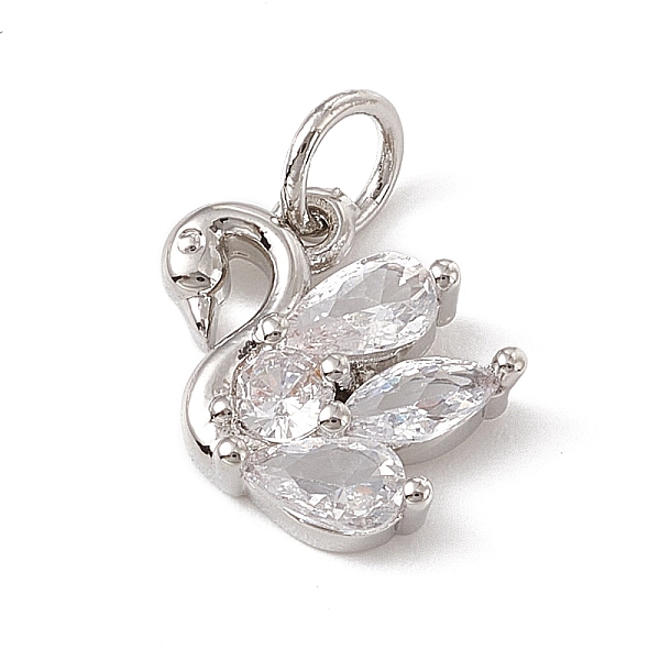PandaHall Brass Micro Pave Cubic Zirconia Charms, with Jump Rings, Swan Charms, Platinum, 12x12x3mm, Hole: 3.4mm Brass+Cubic Zirconia Duck..., Clear
PandaHall Brass Micro Pave Cubic Zirconia Charms, with Jump Rings, Swan Charms, Platinum, 12x12x3mm, Hole: 3.4mm Brass+Cubic Zirconia Duck..., Clear