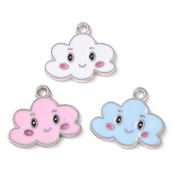 PandaHall Alloy Enamel Pendants, Cloud Charm, Platinum, 16x18x1.5mm, Hole: 1.8mm Alloy+Enamel Cloud Multicolor
PandaHall Alloy Enamel Pendants, Cloud Charm, Platinum, 16x18x1.5mm, Hole: 1.8mm Alloy+Enamel Cloud Multicolor