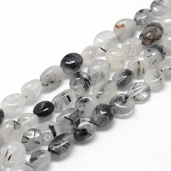 PandaHall Natural Black Rutilated Quartz Beads Strands, Oval, 6~10x4~7x4~7mm, Hole: 1mm, about 43~62pcs/strand, 15.7 inch. Rutilated Quartz...
PandaHall Natural Black Rutilated Quartz Beads Strands, Oval, 6~10x4~7x4~7mm, Hole: 1mm, about 43~62pcs/strand, 15.7 inch. Rutilated Quartz...