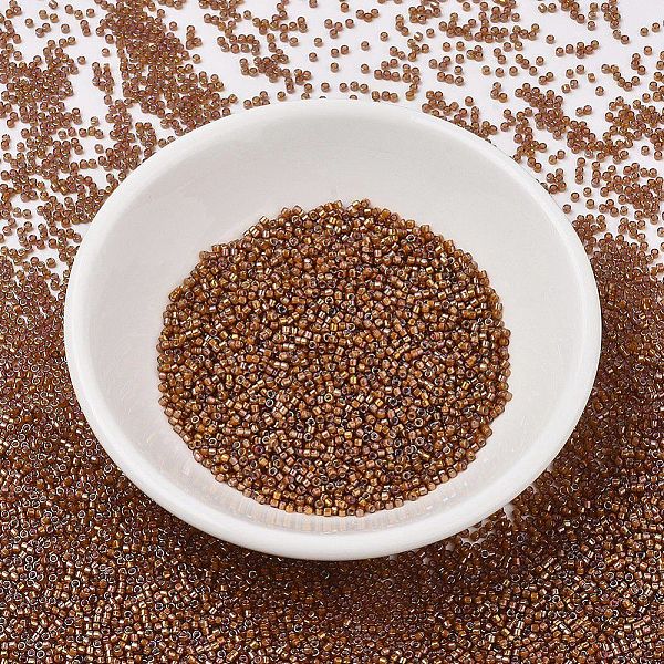 PandaHall MIYUKI Delica Beads, Cylinder, Japanese Seed Beads, 11/0, (DB1779) White Lined Dark Topaz AB, 1.3x1.6mm, Hole: 0.8mm, about..., Brown
PandaHall MIYUKI Delica Beads, Cylinder, Japanese Seed Beads, 11/0, (DB1779) White Lined Dark Topaz AB, 1.3x1.6mm, Hole: 0.8mm, about..., Brown