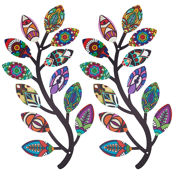 PandaHall CREATCABIN 2Pcs 2 Style Iron Tree Leaf Wall Decor, Vine Olive Branch Leaf Wall Metal Art Hangings Decorations, for Indoor Outdoor..., Multicolor
PandaHall CREATCABIN 2Pcs 2 Style Iron Tree Leaf Wall Decor, Vine Olive Branch Leaf Wall Metal Art Hangings Decorations, for Indoor Outdoor..., Multicolor