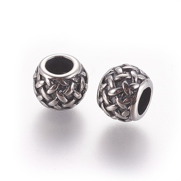 PandaHall 316 Surgical Stainless Steel European Beads, Large Hole Beads, Rondelle, Antique Silver, 9x7.5mm, Hole: 5mm 316 Surgical Stainless...
PandaHall 316 Surgical Stainless Steel European Beads, Large Hole Beads, Rondelle, Antique Silver, 9x7.5mm, Hole: 5mm 316 Surgical Stainless...