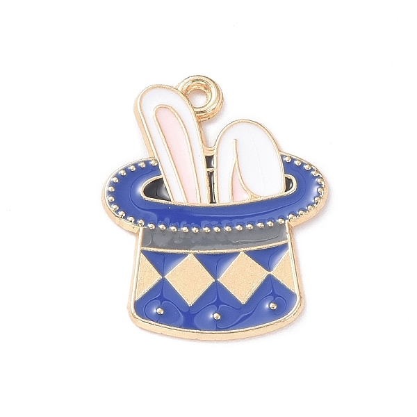 PandaHall Alloy Enamel Pendants, Light Gold, Rabbit with Magic Hat Charm, Blue, 24x19x1mm, Hole: 1.4mm Alloy+Enamel Hat Blue
PandaHall Alloy Enamel Pendants, Light Gold, Rabbit with Magic Hat Charm, Blue, 24x19x1mm, Hole: 1.4mm Alloy+Enamel Hat Blue