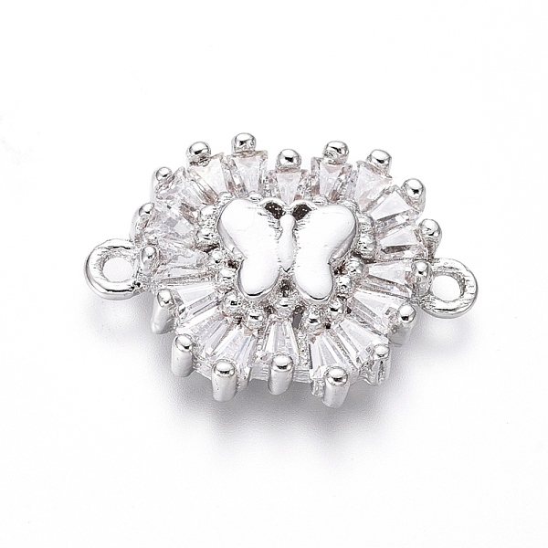 PandaHall Brass Micro Pave Cubic Zirconia Links connectors, Butterfly, Clear, Platinum, 13x18.5x3.5mm, Hole: 1.2mm Brass+Cubic Zirconia...
PandaHall Brass Micro Pave Cubic Zirconia Links connectors, Butterfly, Clear, Platinum, 13x18.5x3.5mm, Hole: 1.2mm Brass+Cubic Zirconia...