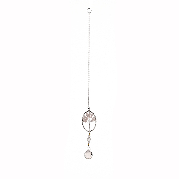 PandaHall Teardrop Acrylic Beads Big Pendant Decorations, Hanging Sun Catchers, with Rose Quartz Chips Beads, Tree of Life, Oval, 363mm Rose...
PandaHall Teardrop Acrylic Beads Big Pendant Decorations, Hanging Sun Catchers, with Rose Quartz Chips Beads, Tree of Life, Oval, 363mm Rose...