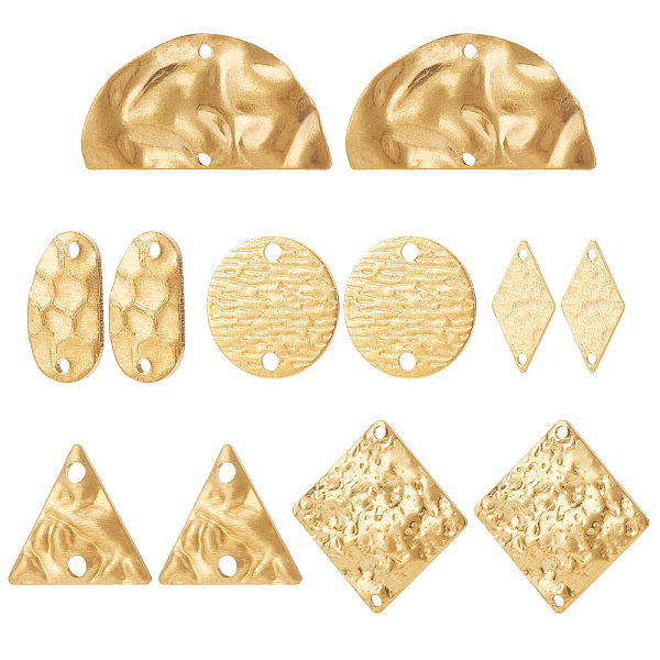PandaHall BENECREAT 48Pcs Textured Brass Connector Charms, 6 Styles Triangle/Half Round/Rhombus Flat Geometric Style Pendants Links...
PandaHall BENECREAT 48Pcs Textured Brass Connector Charms, 6 Styles Triangle/Half Round/Rhombus Flat Geometric Style Pendants Links...