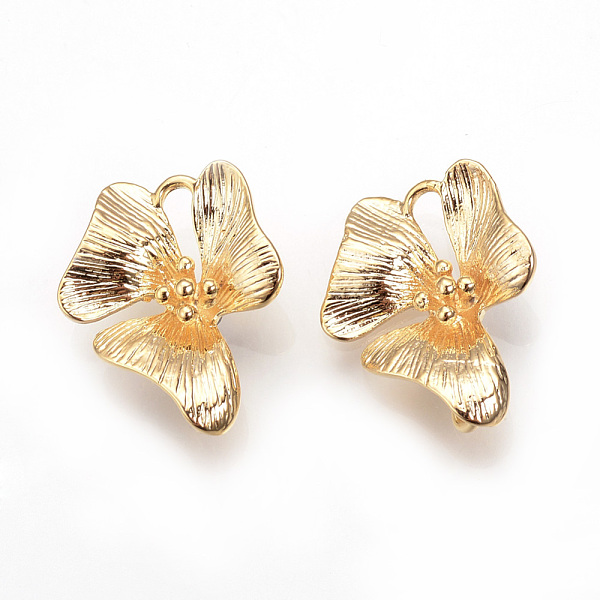 PandaHall Brass Links connectors, Flower, Nickel Free, Real 18K Gold Plated, 18.5x15x4mm, Hole: 2mm Brass Flower
PandaHall Brass Links connectors, Flower, Nickel Free, Real 18K Gold Plated, 18.5x15x4mm, Hole: 2mm Brass Flower