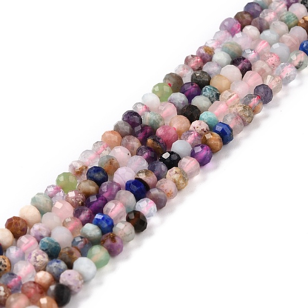 PandaHall Natural & Synthetic Beads Strands, Rondelle, Faceted, 4.5x3.5mm, Hole: 0.8mm, about 118pcs/strand, 15.31 inch(38.9cm) Gemstone...
PandaHall Natural & Synthetic Beads Strands, Rondelle, Faceted, 4.5x3.5mm, Hole: 0.8mm, about 118pcs/strand, 15.31 inch(38.9cm) Gemstone...