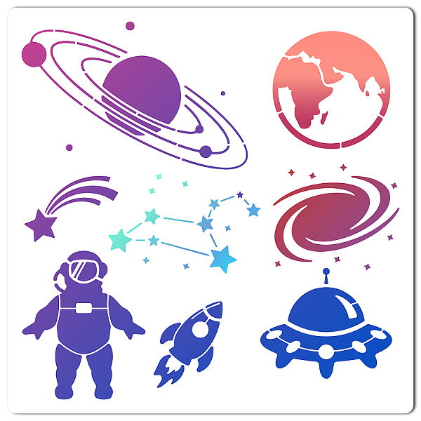 PandaHall GORGECRAFT 30×30cm Solar System Planets Stencil Astronaut Template Outer Space Theme Drawing Stencils Earth Star Pattern Wall...
PandaHall GORGECRAFT 30×30cm Solar System Planets Stencil Astronaut Template Outer Space Theme Drawing Stencils Earth Star Pattern Wall...
