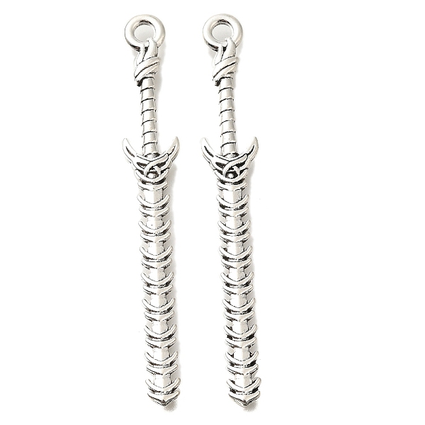 PandaHall Tibetan Style Alloy Big Pendants, Cadmium Free & Lead Free, Sword Charm, Antique Silver, 71x10x3mm, Hole: 1.5mm, about 147pcs/500g...
PandaHall Tibetan Style Alloy Big Pendants, Cadmium Free & Lead Free, Sword Charm, Antique Silver, 71x10x3mm, Hole: 1.5mm, about 147pcs/500g...