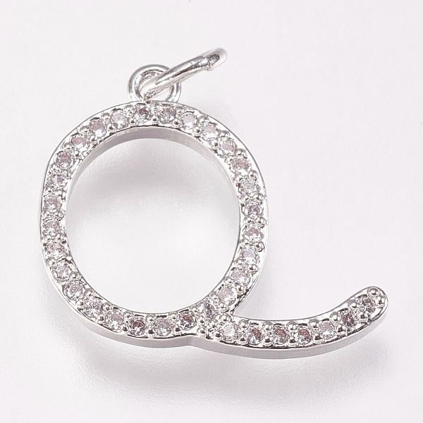 PandaHall Brass Micro Pave Cubic Zirconia Letter Pendants, Letter.Q, 18x16x2mm, Hole: 3mm Brass+Cubic Zirconia Letter Q Clear
PandaHall Brass Micro Pave Cubic Zirconia Letter Pendants, Letter.Q, 18x16x2mm, Hole: 3mm Brass+Cubic Zirconia Letter Q Clear