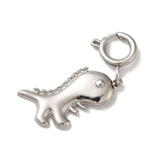 PandaHall 304 Stainless Steel Pendants, with Spring Ring Clasps, Dinosaur Charm, Stainless Steel Color, 30mm, Hole: 4.5mm 304 Stainless...
PandaHall 304 Stainless Steel Pendants, with Spring Ring Clasps, Dinosaur Charm, Stainless Steel Color, 30mm, Hole: 4.5mm 304 Stainless...