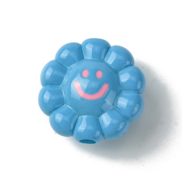 PandaHall Dopamine Style Opaque Acrylic Beads, Flower with Smiling, Deep Sky Blue, 23.5x24x11.5mm, Hole: 3.5mm Acrylic Flower
PandaHall Dopamine Style Opaque Acrylic Beads, Flower with Smiling, Deep Sky Blue, 23.5x24x11.5mm, Hole: 3.5mm Acrylic Flower