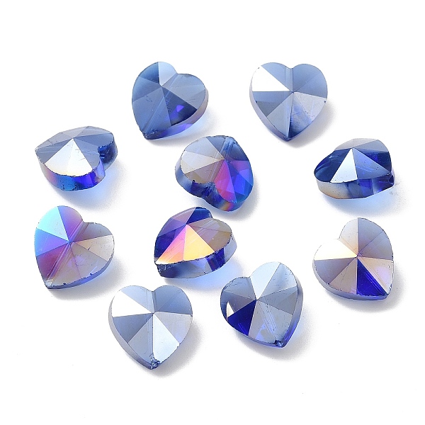 PandaHall Electroplate Glass Beads, AB Color Plated, Faceted, Heart, Blue, 14x14x8.5mm, Hole: 1mm Glass Heart Blue
PandaHall Electroplate Glass Beads, AB Color Plated, Faceted, Heart, Blue, 14x14x8.5mm, Hole: 1mm Glass Heart Blue