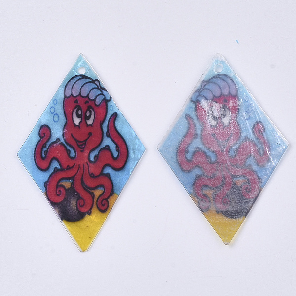 PandaHall Printed Capiz Shell Pendants, Single-Sided Printed, Rhombus with Octopus, Colorful, 48~49.5x29.5~30.5x1mm, Hole: 1.6mm Capiz Shell...
PandaHall Printed Capiz Shell Pendants, Single-Sided Printed, Rhombus with Octopus, Colorful, 48~49.5x29.5~30.5x1mm, Hole: 1.6mm Capiz Shell...