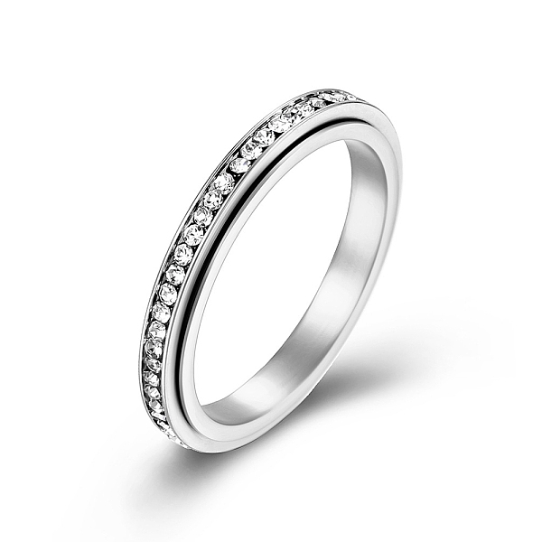 PandaHall Clear Cubic Zirconia Rotating Finger Ring, Titanium Steel Fidget Spinner Ring for Calming Worry Meditation, Stainless Steel Color...
PandaHall Clear Cubic Zirconia Rotating Finger Ring, Titanium Steel Fidget Spinner Ring for Calming Worry Meditation, Stainless Steel Color...